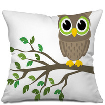Owl Cartoon Pillows 53115571