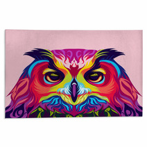 Owl Colorful Vector Rugs 81423560