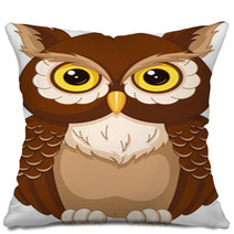 Owl Coloring Page Pillows 86655464