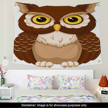 Owl Coloring Page Wall Art 86655464