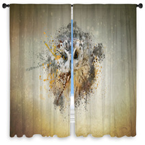 Owl Concept Window Curtains 75606685