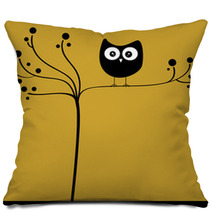 Owl In Tree Pillows 54392907