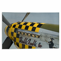 P-51 Mustang Nose Art Rugs 673595