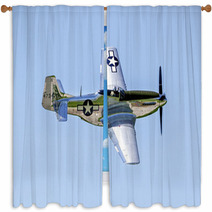 P51 Mustang Window Curtains 68267720
