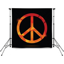 Pacifist Symbol Backdrops 64062585