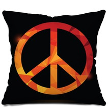 Pacifist Symbol Pillows 64062585