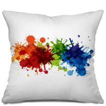 Paint Background Design Pillows 53584026