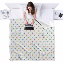 Paint dot pattern material Blankets 64026675