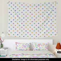 Paint dot pattern material Wall Art 64026675