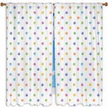 Paint dot pattern material Window Curtains 64026675