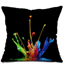 Paint Splash Pillows 43748740