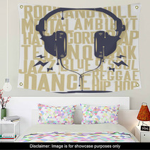 Painted Headphones Wall Art 63698975
