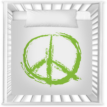 Painted Peace Sign Nursery Decor 59728967