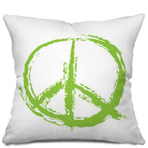 Painted Peace Sign Pillows 59728967