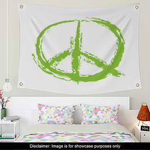 Painted Peace Sign Wall Art 59728967