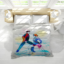 Pair Figure Skating Ice Show Bedding 28044963