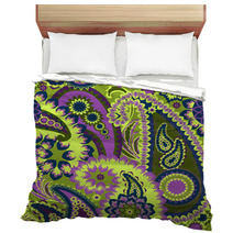 Paisley Colorful Background. Bedding 59605330