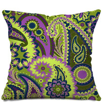 Paisley Colorful Background. Pillows 59605330