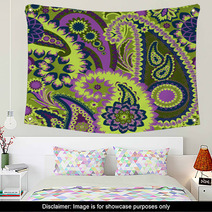 Paisley Colorful Background. Wall Art 59605330