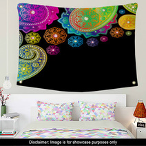 Paisley Designs Background. Wall Art 44020279