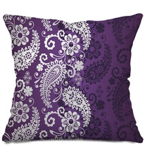Paisley Floral Pattern, Textile , Rajasthan, Royal India Pillows 45184735