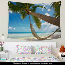 Palm And Hammock Wall Art 3163208