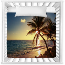 Palm Tree On The Tropical Beach Nursery Decor 83274893