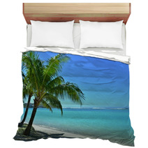 Palm Trees And The Beach Bedding 65013540