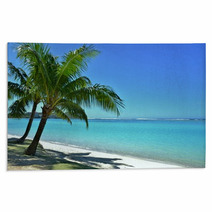 Palm Trees And The Beach Rugs 65013540