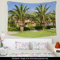 Palm Trees In The Countryside Wall Art 55298264