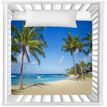 Palm Trees On The Sandy Beach In Hawaii Nursery Decor 53431750