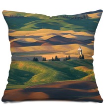 Palouse Region Of Eastern Washington From The Summit Of Steptoe Butte Pillows 175859651