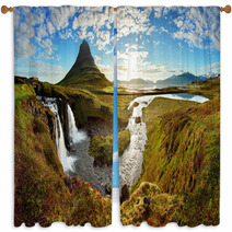 Panorama - Iceland Landscape Window Curtains 56450309