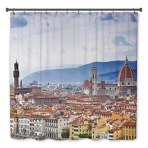 Panorama Of Florence Sunny Day. Italy Bath Decor 68475321