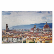 Panorama Of Florence Sunny Day. Italy Rugs 68475321