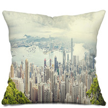 Panorama Of Hong Kong ,China Pillows 65133508