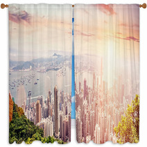 Panorama Of Hong Kong China Window Curtains 65133513