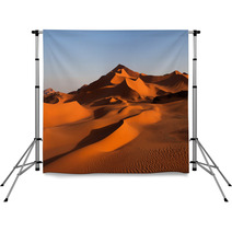Panorama Of Sand Dunes, Algeria Backdrops 45900724