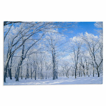 Panorama Of The Winter Forest Rugs 61156453