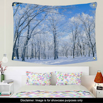 Panorama Of The Winter Forest Wall Art 61156453