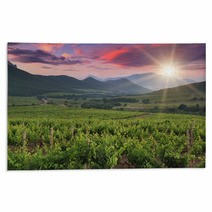 Panorama Of Vineyards Rugs 60400615