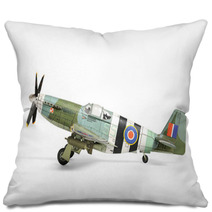 Paper Model Airplane Isolated On White Pillows 58453450