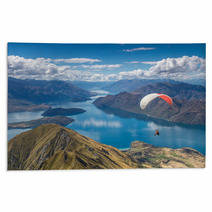 Parachuting In Wanaka, New Zealand Rugs 92057259