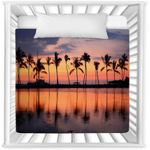 Paradise Beach Sunset Tropical Palm Trees Nursery Decor 52997046