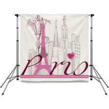 Paris Card Urban Architecture And Lily Backdrops 44792180