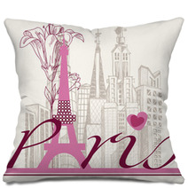 Paris Card Urban Architecture And Lily Pillows 44792180