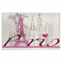 Paris Card Urban Architecture And Lily Rugs 44792180
