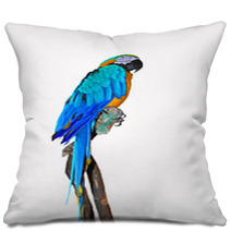 Parrot On A Branch Pillows 72466555