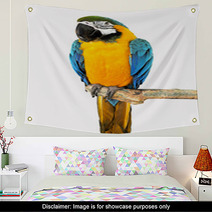 Parrot On A Branch Wall Art 72462910