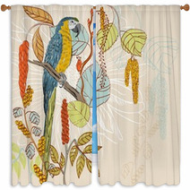 Parrot Window Curtains 70820522